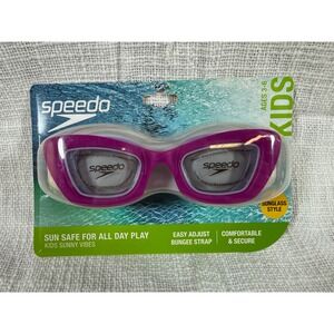 Speedo Kids Sunny Vibes Swim Goggles Purple Ages 3-6 UV Protection Anti-Fog Diva